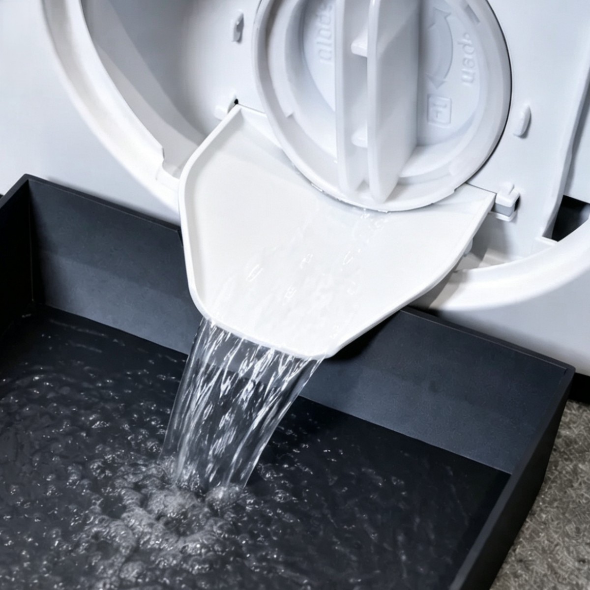 Heavy Equipment Washing - Corong Pengganti Baki Pembuangan Mesin Cuci