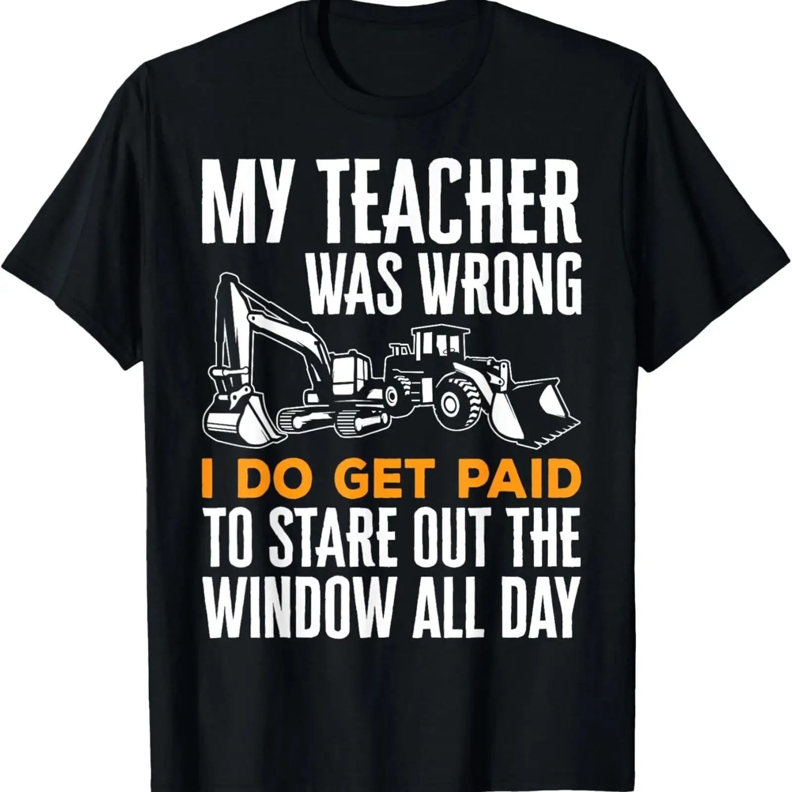 Heavy Equipment Washing - Kaos dengan gambar operator alat berat