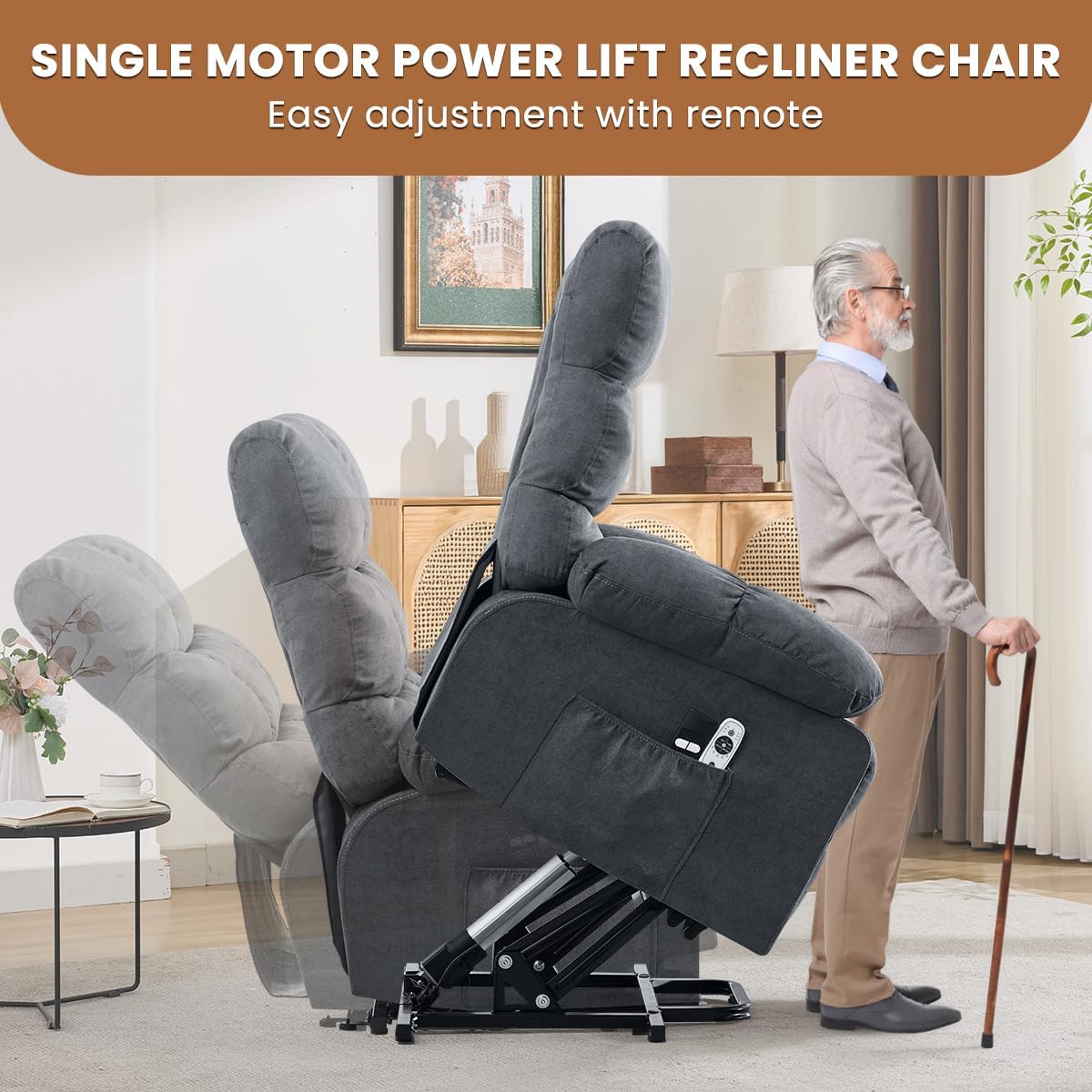 Kursi Recliner Elektrik untuk  - Heavy Equipment Lift ulasan dan harga